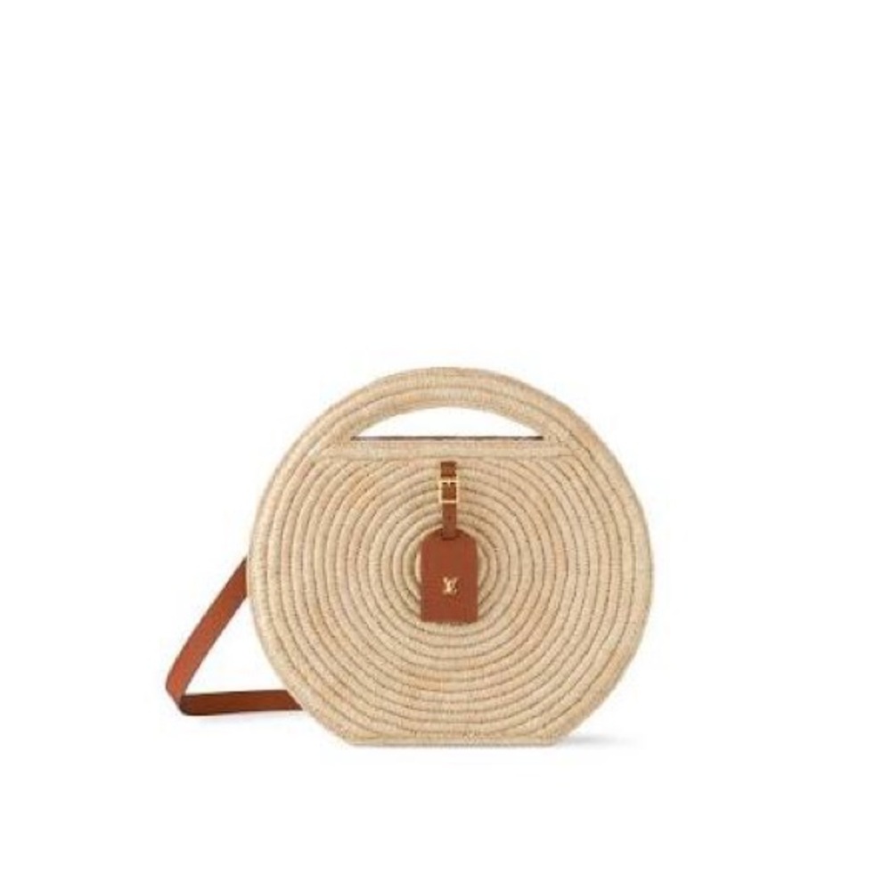 Louis Vuitton Around Me MM Natural/Tan in Raffia